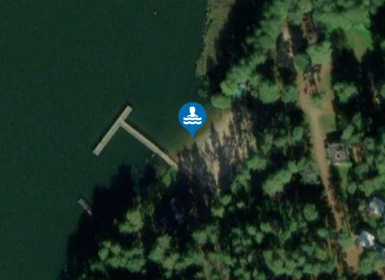 Satellite image of Kąpielisko Ośrodka Wałpusz Akademii Policji w Szczytnie