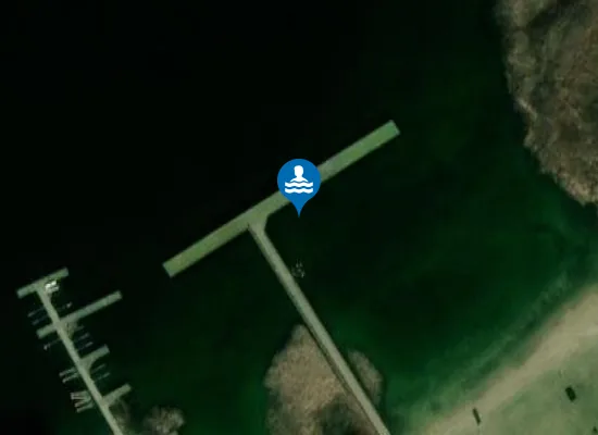 Satellite image of Kąpielisko na Jeziorze Roś w Piszu