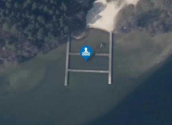 Satellite image of Kąpielisko MIRON nad Jeziorem Lubowidzkim