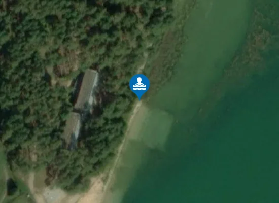 Satellite image of Kąpielisko BEAVER przy Ośrodku KolonijnoWczasowym Beaver Tourist nad jeziorem Wielewskim