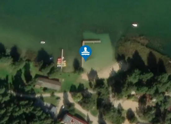 Satellite image of Kąpielisko Piątkowo przy Ośrodku Wypoczynkowym eFKa nad jez Wielewskim