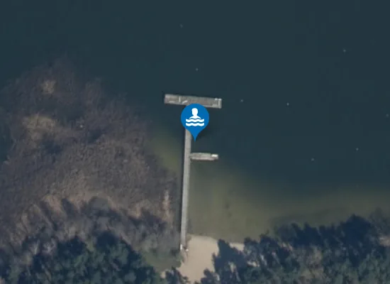 Satellite image of Kąpielisko nad jeziorem Sudomie w miejscowości Sycowa Huta