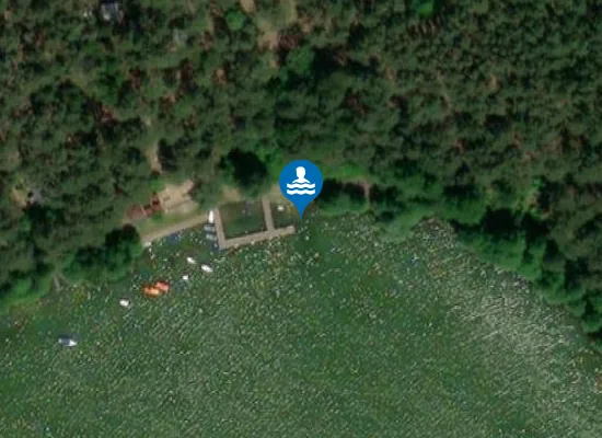 Satellite image of KĄPIELISKO PRZY OŚRODKU WYPOCZYNKOWYM CENTRUM ANIMACJI MISYJNEJ KSIĘŻY WERBISTÓW