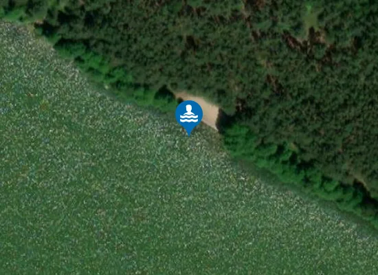 Satellite image of KĄPIELISKO PRZY OŚRODKU KOLONIJNYM HUFCA PRAGA-POŁUDNIE SŁONECZNA REPUBLIKA