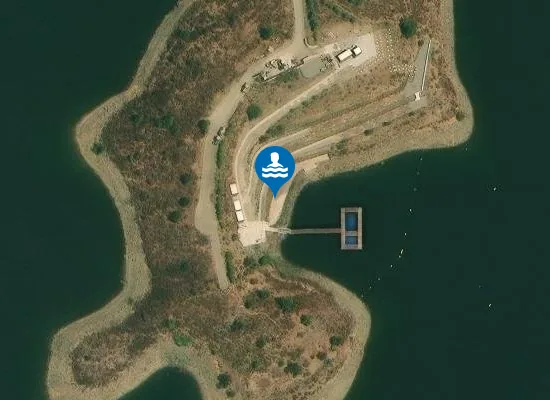 Satellite image of ALBUFEIRA DE ODELEITE