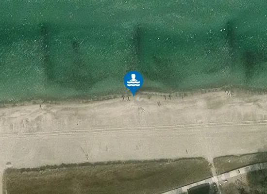 Satellite image of OSTSEE KUEHLUNGSBORN HAUPTSTRAND WEST