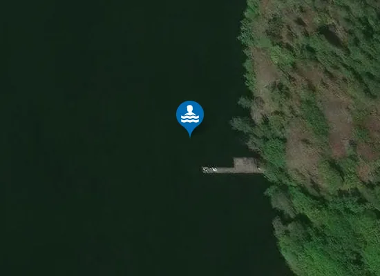 Satellite image of ALBYSJÖN, FLOTTSBROBADET