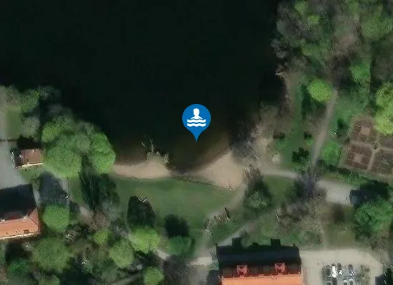 Satellite image of Långholmens strandbad, Mälaren