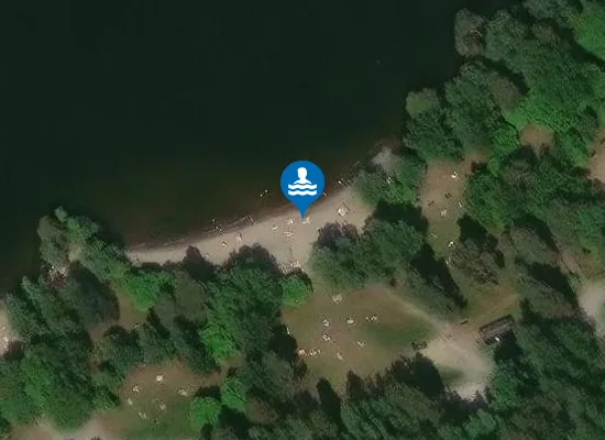 Satellite image of Mälarhöjdsbadet Ö, Mälaren