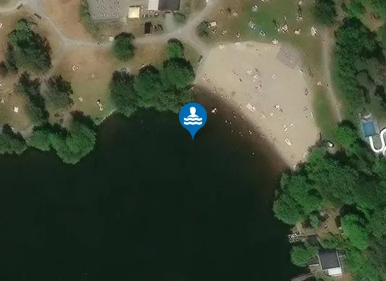 Satellite image of Ängbybadet Ö, Mälaren