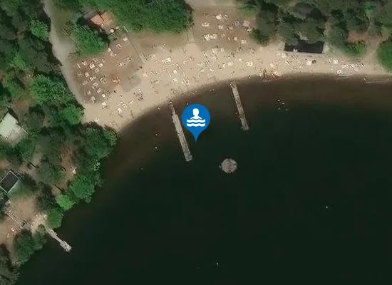 Satellite image of Brunnsvikens Strandbad