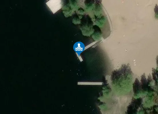 Satellite image of Flatenbadet, allmänna