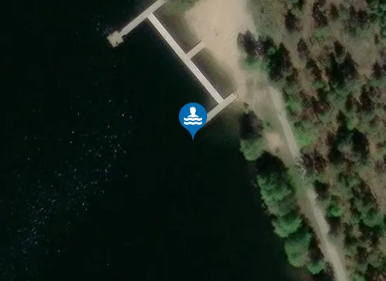 Satellite image of Flatenbadet, barnbadet