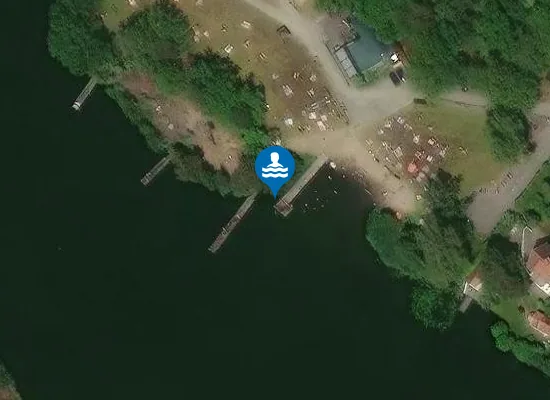 Satellite image of Långsjöbadet strandbad