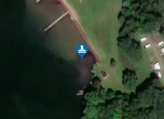 Satellite image of Strandbadet, Borensberg