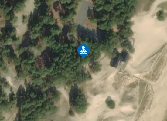 Satellite image of Hillevägens badplats