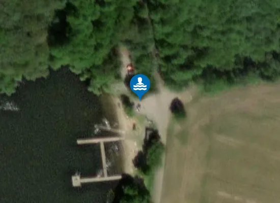 Satellite image of Gyllebosjön