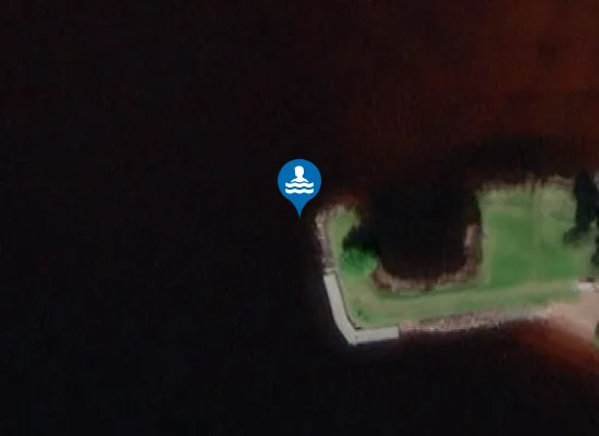 Satellite image of ORSASJÖN, STRANDBADET