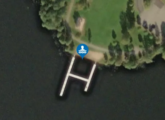 Satellite image of HELGASJÖN, HJORTSJÖBADET