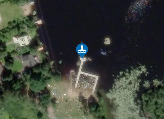 Satellite image of SÖDRA BARNSJÖN