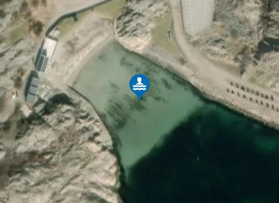 Satellite image of PINNEVIKSBADET