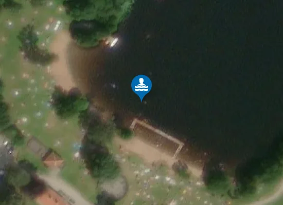 Satellite image of ALMENÄS BADPLATS, ÖRESJÖ