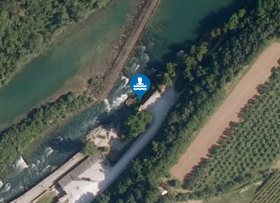 Satellite image of KOPALNO OBMOČJE SOČA PRI SOLKANU