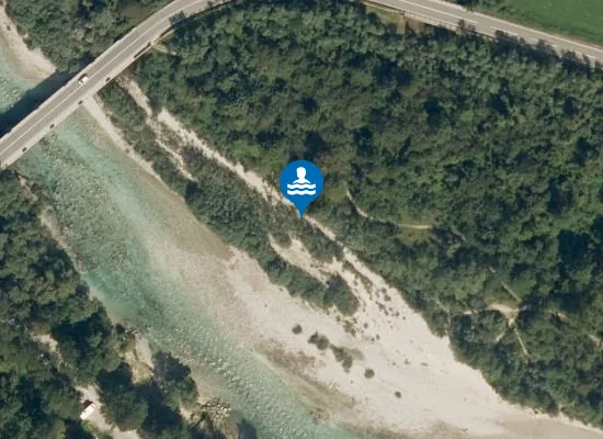 Satellite image of KOPALNO OBMOČJE SOČA PRI TOLMINU I