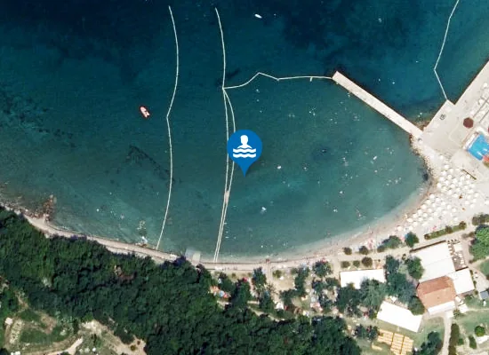Satellite image of PLAŽA SIMONOV ZALIV