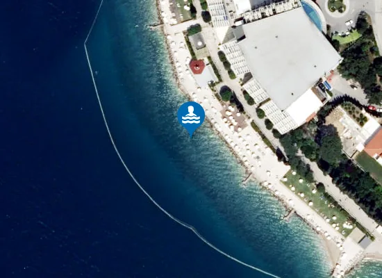 Satellite image of PLAŽA GRAND HOTELA BERNARDIN