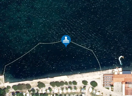 Satellite image of NARAVNO KOPALIŠČE AVTOKAMP LUCIJA