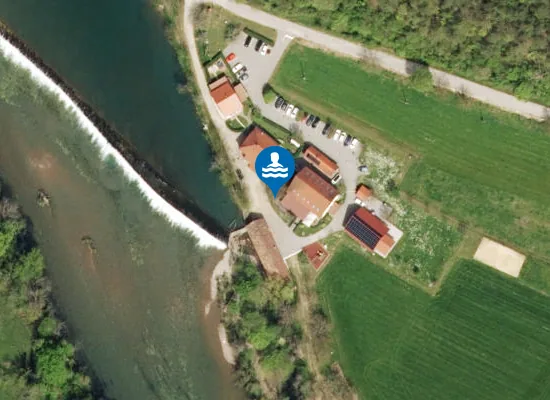 Satellite image of KOPALNO OBMOČJE KOLPA, PRELESJE–KOT