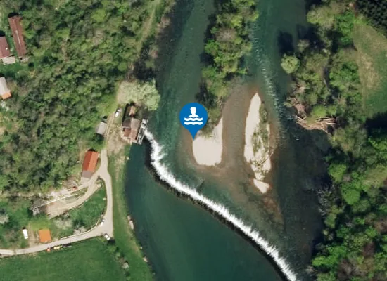 Satellite image of KOPALNO OBMOČJE KOLPA, DAMELJ