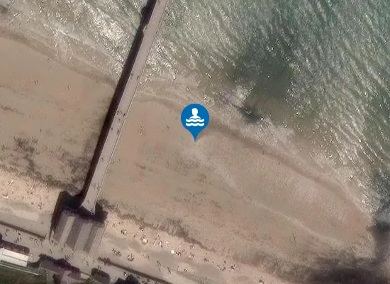 Satellite view of Saltburn