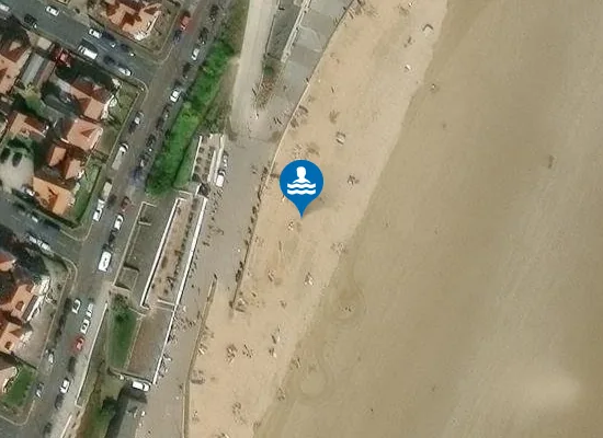 Satellite view of Bridlington South Beach