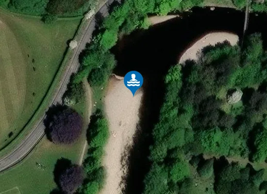 Satellite view of Wharfe at Cromwheel, Ilkley