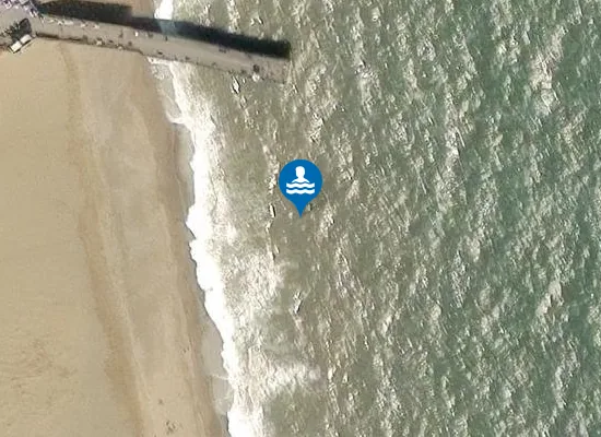Satellite view of Skegness
