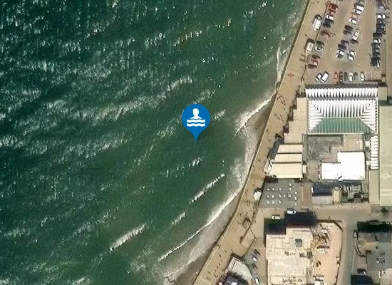 Satellite view of Hunstanton Main Beach
