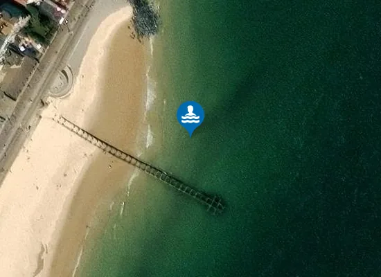Satellite view of Lowestoft (North of Claremont Pier)