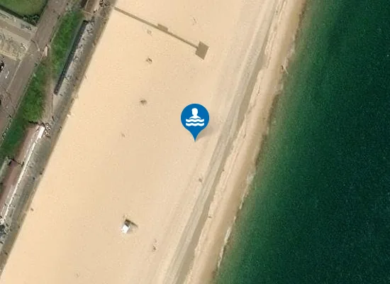 Satellite view of Lowestoft (South of Claremont Pier)