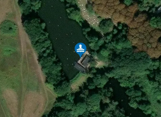 Satellite view of Hampstead Heath (Ladies Pond)