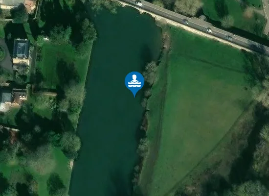 Satellite view of Wallingford Beach, River Thames