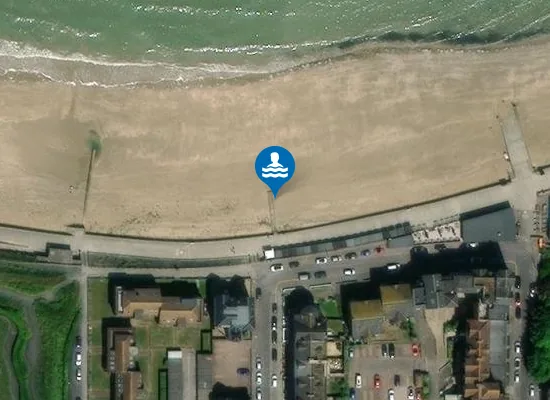 Satellite view of St Mildred's Bay, Westgate