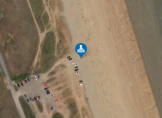 Satellite view of Sandwich Bay