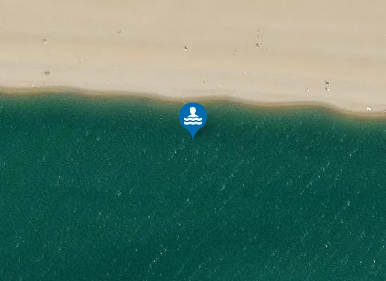 Satellite view of Hastings Pelham Beach