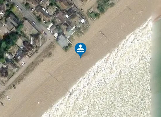 Satellite view of Pevensey Bay