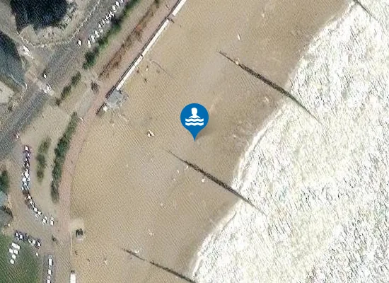 Satellite view of Eastbourne