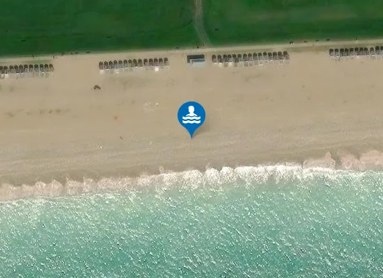 Satellite view of Goring Beach