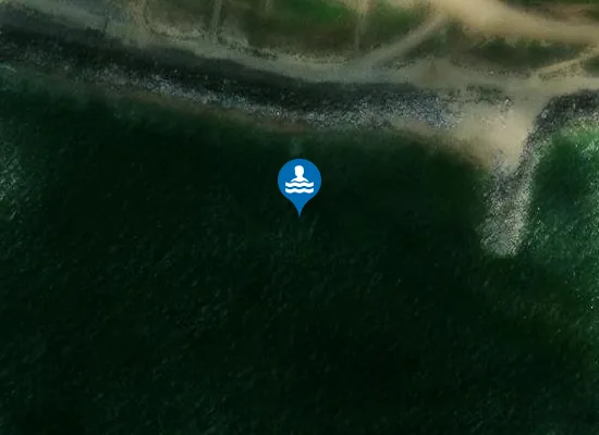 Satellite view of Christchurch Bay