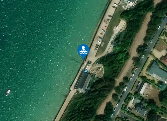 Satellite view of Totland Bay